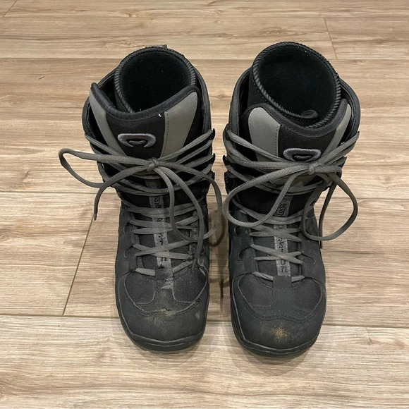 Aggression Black Men’s Snow Boots Size 8 - Picture 3 of 9